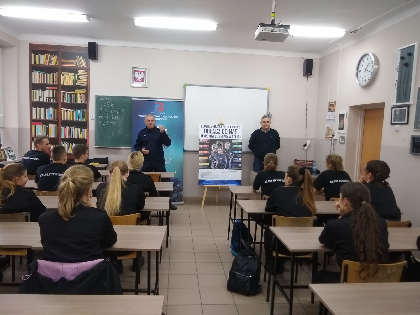 Spotkania radomszczańskiej Policji z uczniami najstarszych klas o profilu mundurowym