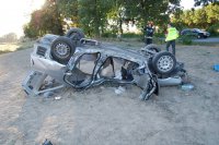 Wypadek w Strzałkowie - sierpień 2016