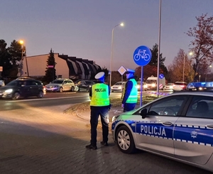 Policjanci radomszczańskiej drogówki.