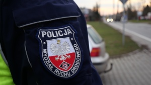 Emblemat Wydziału Ruchu Drogowego.