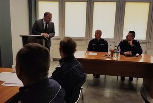 Odprawa roczna w Komendzie Powiatowej Policji w Radomsku