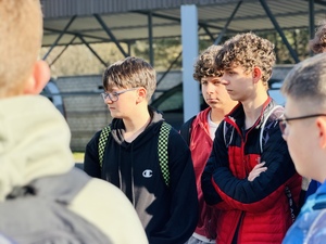 Młodzież z wizytą w radomszczańskiej komendzie.