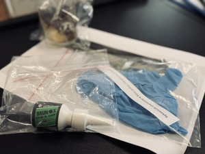 Policyjna praktyka dla uczniów klas mundurowych.